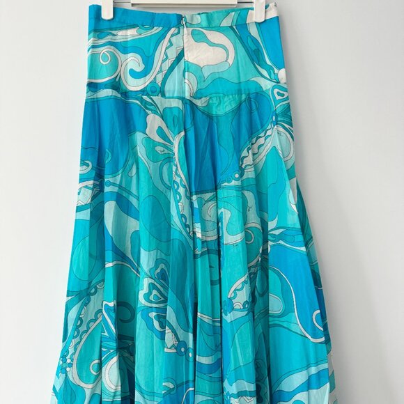 NWOT ！Pucci Orchidee high-rise cotton maxi skirt - Picture 9 of 12